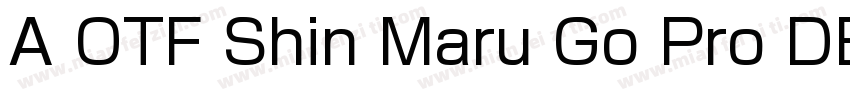 A OTF Shin Maru Go Pro DB字体转换